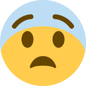 Fearful Face Emoji