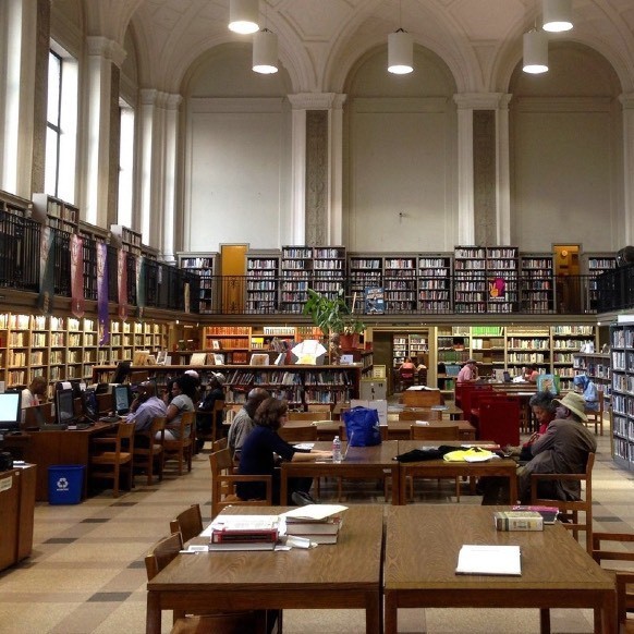 Interior of a library