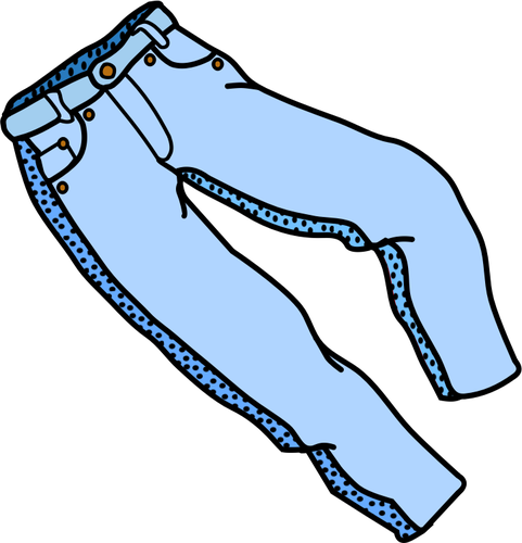 Pair of blue jeans