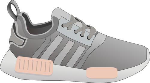 Grey tennis shoe