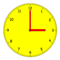 Yellow clock